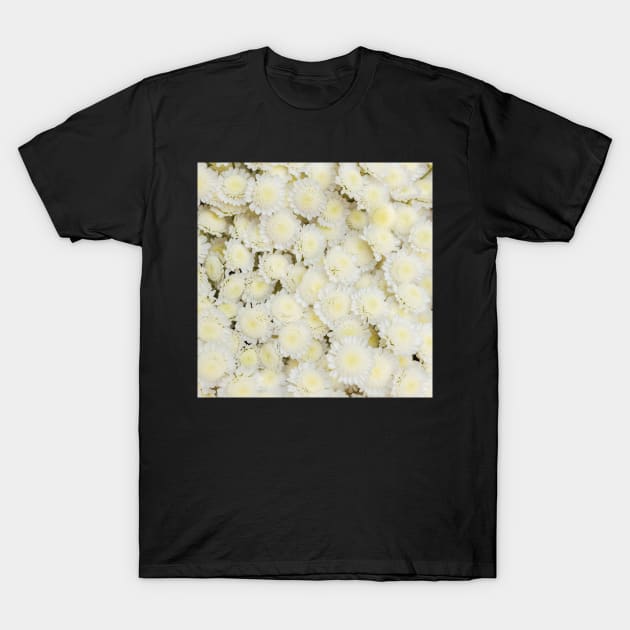 White And Yellow Flowers T-Shirt by mehdime